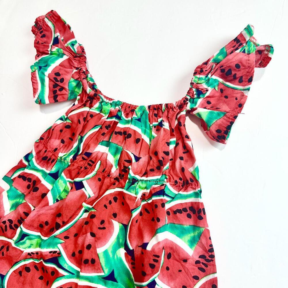 Alanni Tree Watermelon Print Romper Summer toddler Outfit EU 80 (12 mo) - Picture 3 of 6